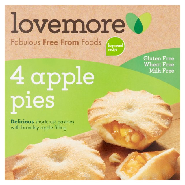 Lovemore Gluten & Wheat Free Apple Pies   260g GOODS M&S   