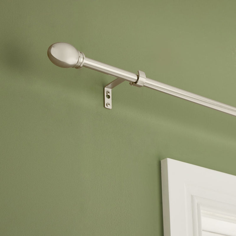 Argos Home curtain pole satin nickel 165-300cm, UK version