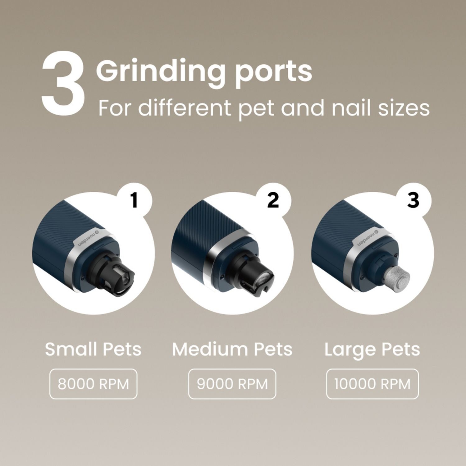 Noerden PawMani wireless nail grinder for dogs and cats, UK version