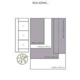 Origins red shaggy geometric rug 120x170cm, imported from the UK