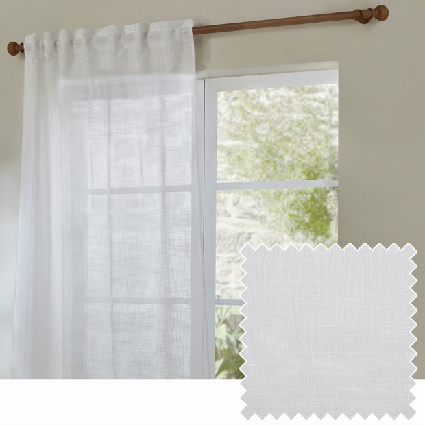 Yard Cirrus sheer voile curtain panel white 140x250cm (British brand)
