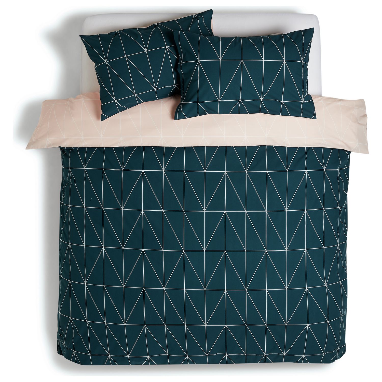 Habitat Geo reversible bedding set single, imported from the UK