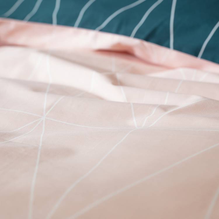 Habitat Geo reversible bedding set single, imported from the UK