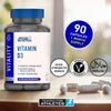 Applied Nutrition Vitamin D3 3000IU 90 capsules, imported from the UK