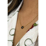SVNX Mini Clover Necklace Gold Black 40+5cm - British product