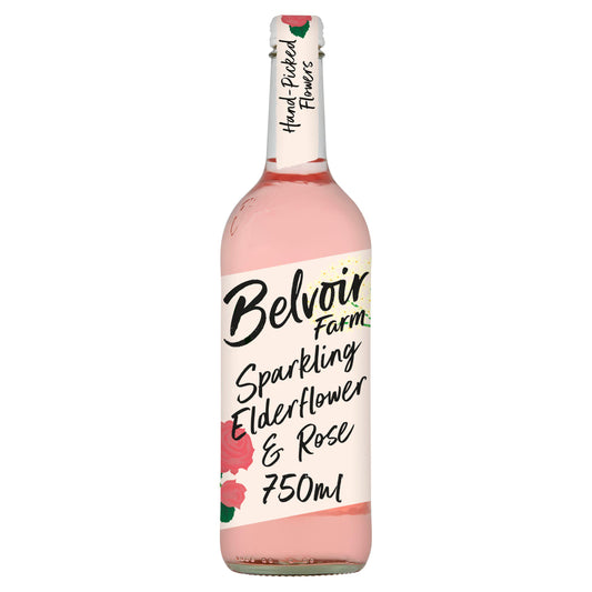 Belvoir Elderflower & Rose Presse 750ml (Sugar levy applied) Adult soft drinks Sainsburys   