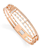 MARLI New York small rose gold diamond bangle - British product