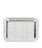 Christofle silver-plated Graphik tray 15cm x 10cm - British product