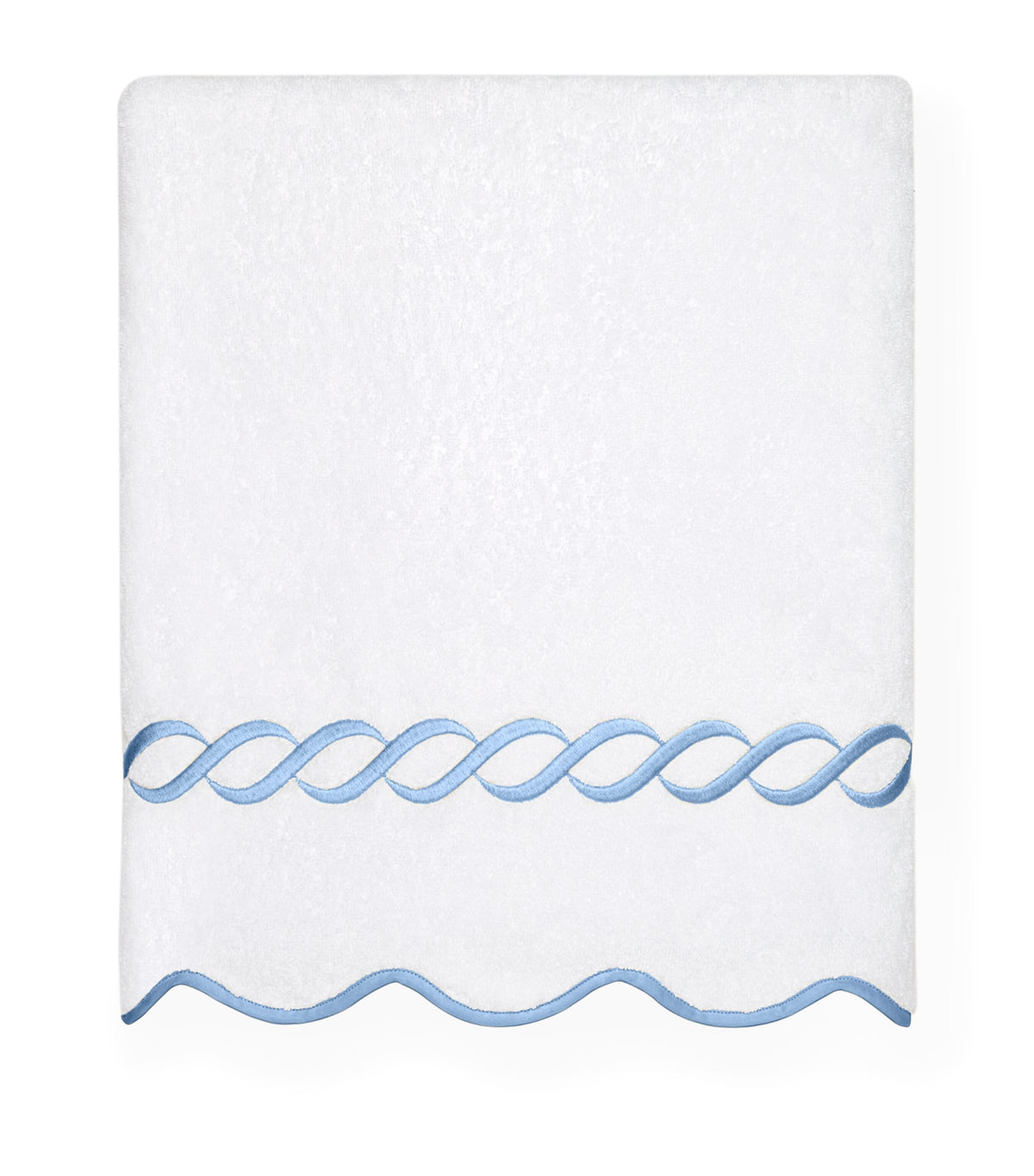 Pratesi Cotton Treccia Bath Towel 75cm x 150cm, imported from the UK