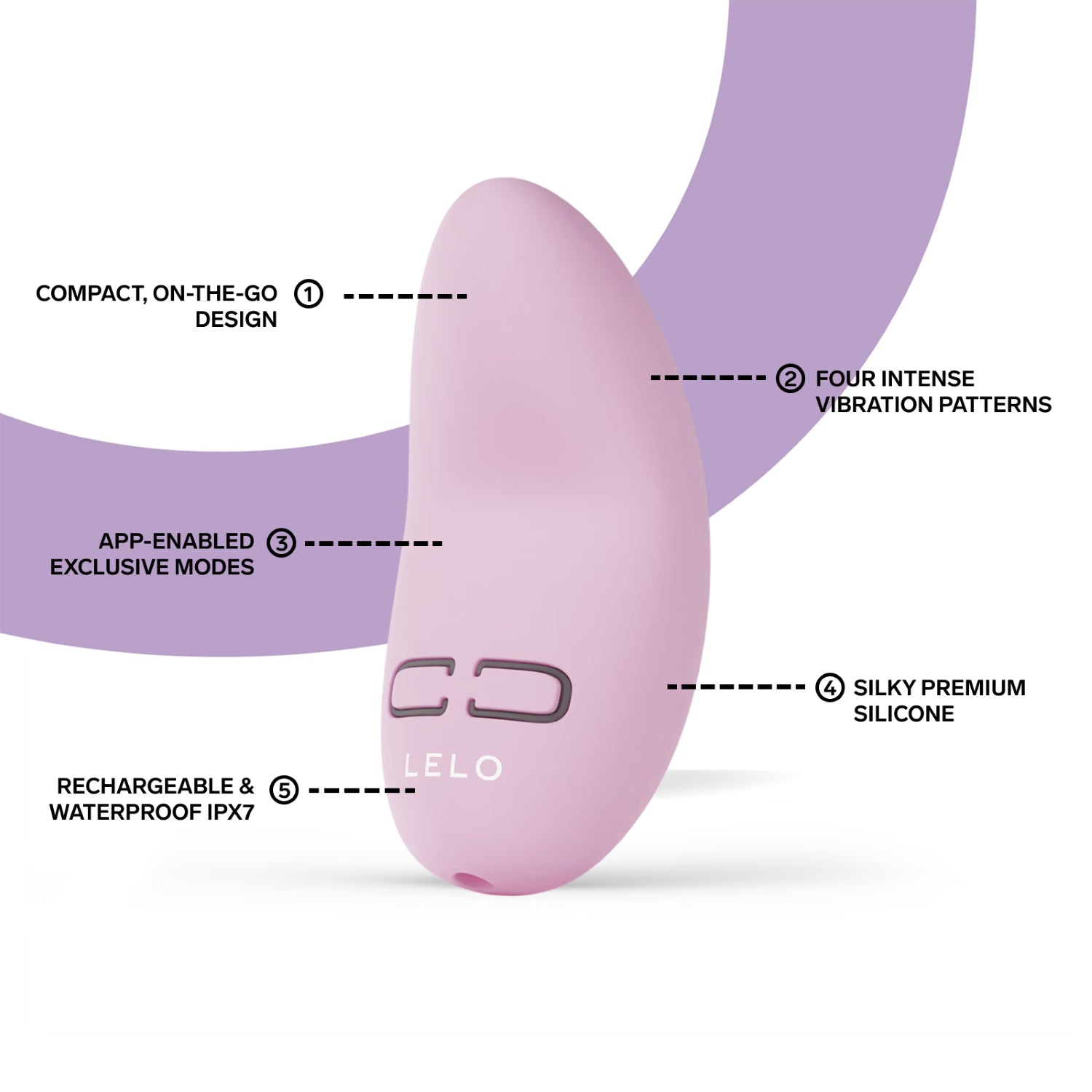 LELO NEA Originals clitoral massager soft pink, UK version