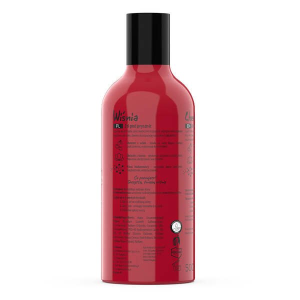 Apis Cherry Shower Gel with hyaluronic acid 500 ml (British brand)
