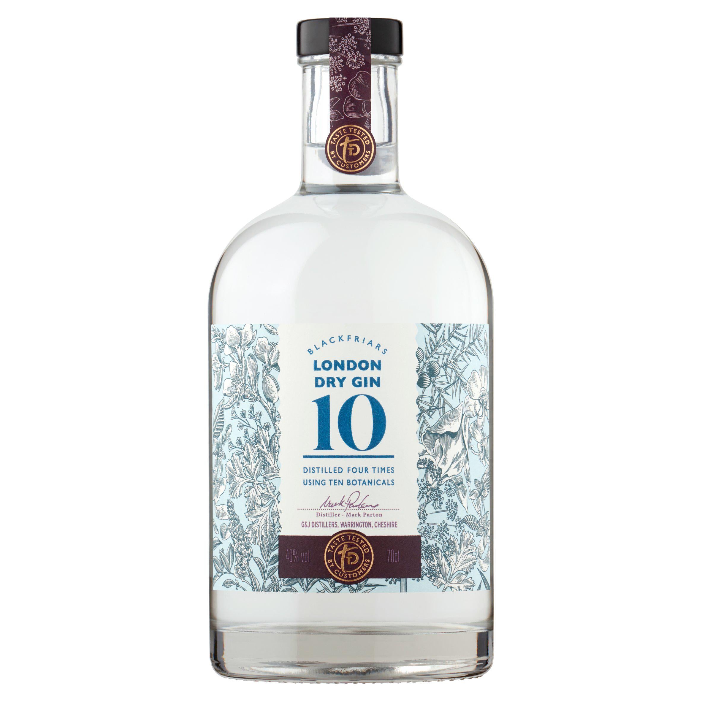 Sainsbury's Blackfriars Gin, Taste the Difference 70cl All spirits & liqueurs Sainsburys   