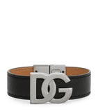 Dolce&Gabbana leather monogram cuff 2cm - British product