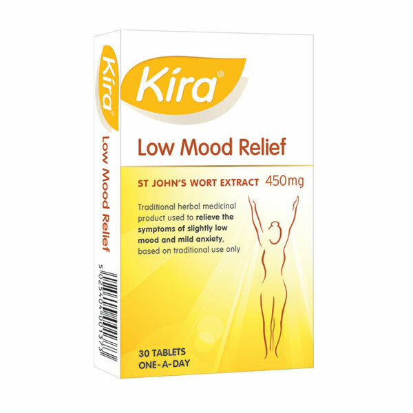 Kira Low Mood Relief St John's Wort Extract 30 Tablets GOODS Superdrug   