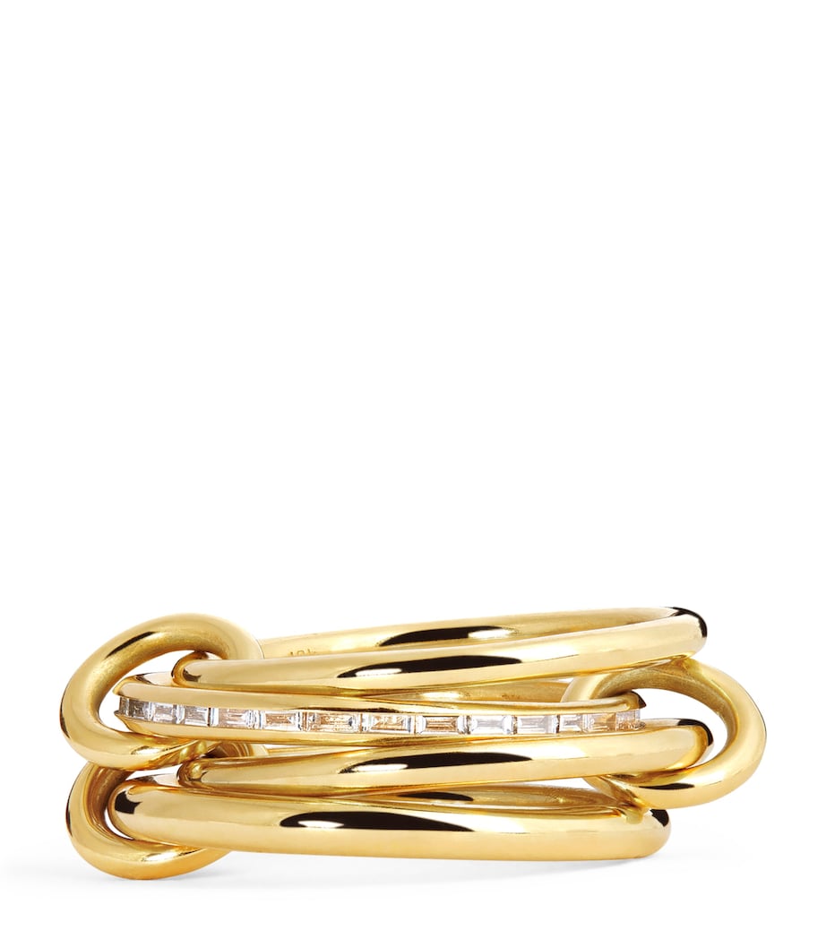 Spinelli Kilcollin yellow gold diamond Kira ring - British product