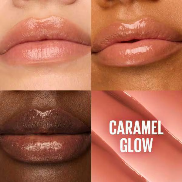Maybelline Lifter Glaze Caramel Glow Oil Balm, imported from the UK.