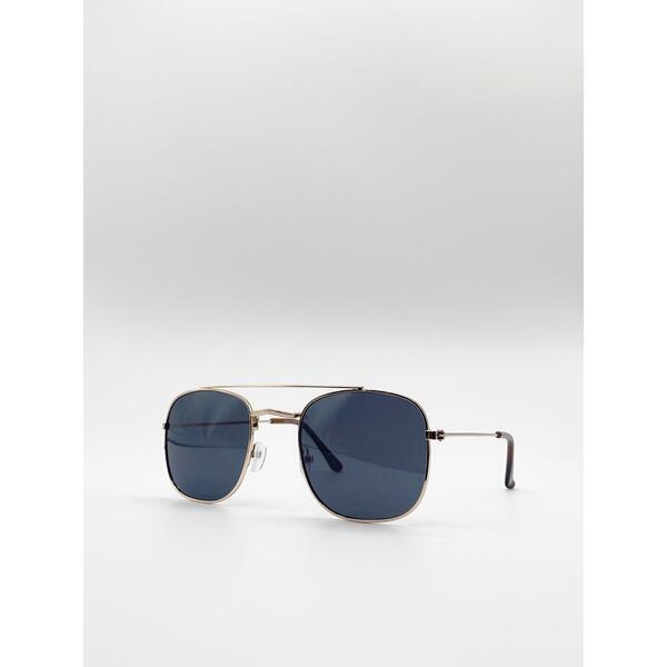 SVNX metal frame aviator square sunglasses (British brand)