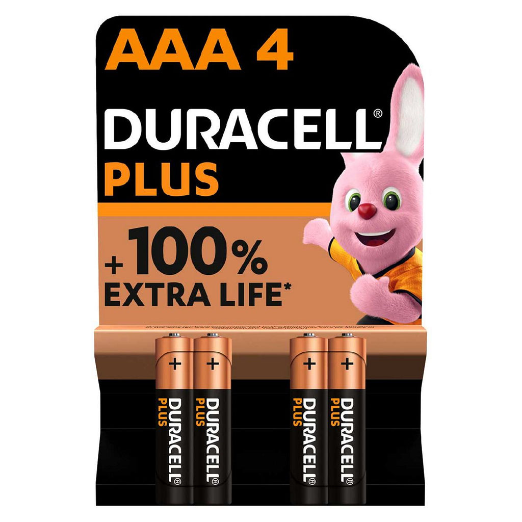 Duracell Plus batteries AAA 4s