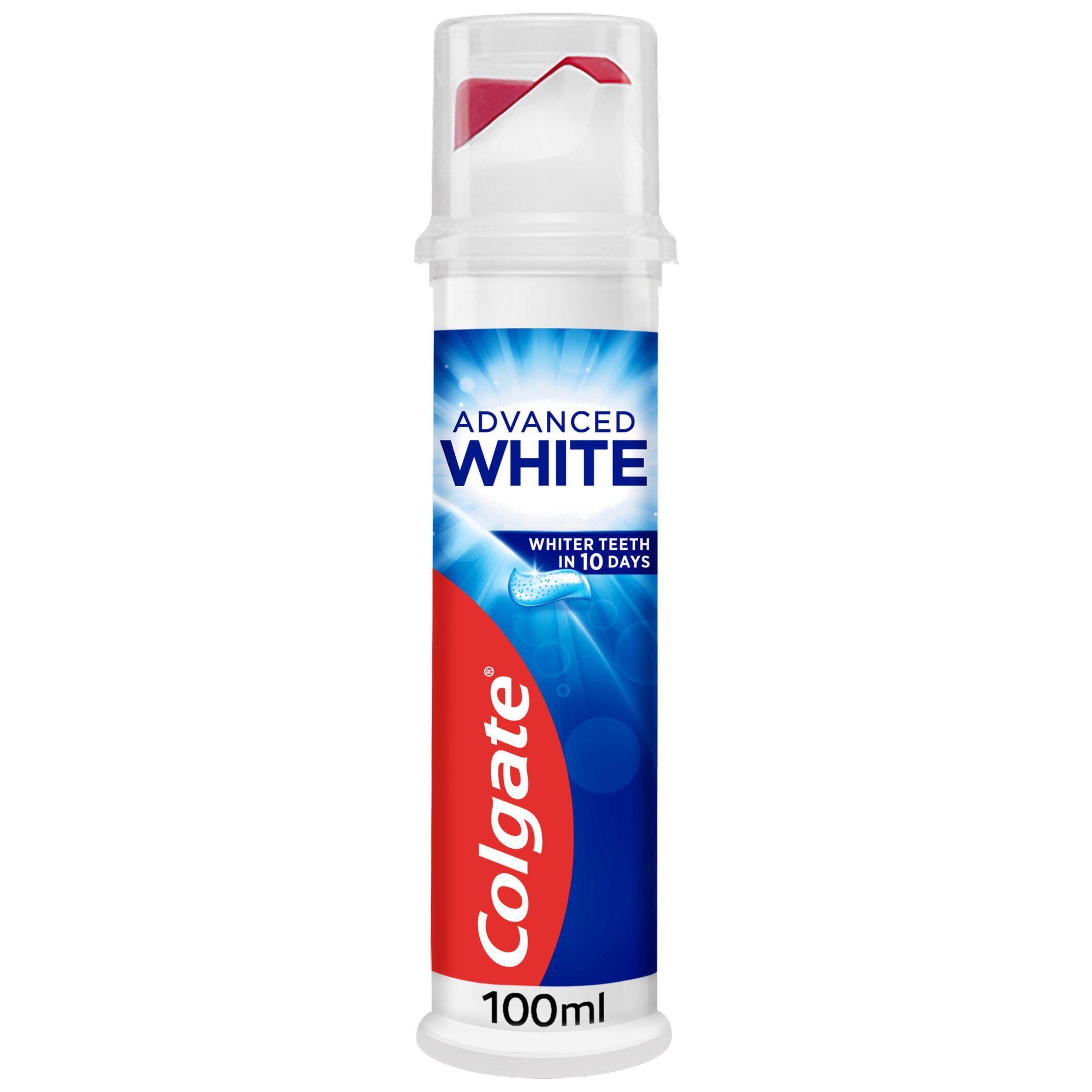 Colgate Advanced White Whitening Toothpaste Pump 100ml toothpaste Sainsburys   