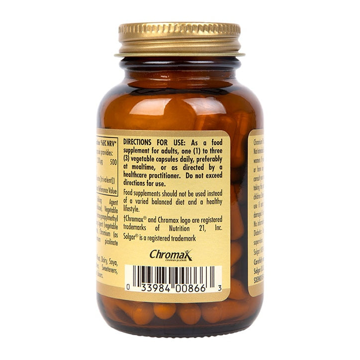 Solgar Chromium Picolinate 200µg 90 Vegi Capsules