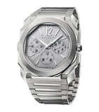 Bvlgari Octo Finissimo Chronograph GMT watch 43mm stainless steel, imported from the UK