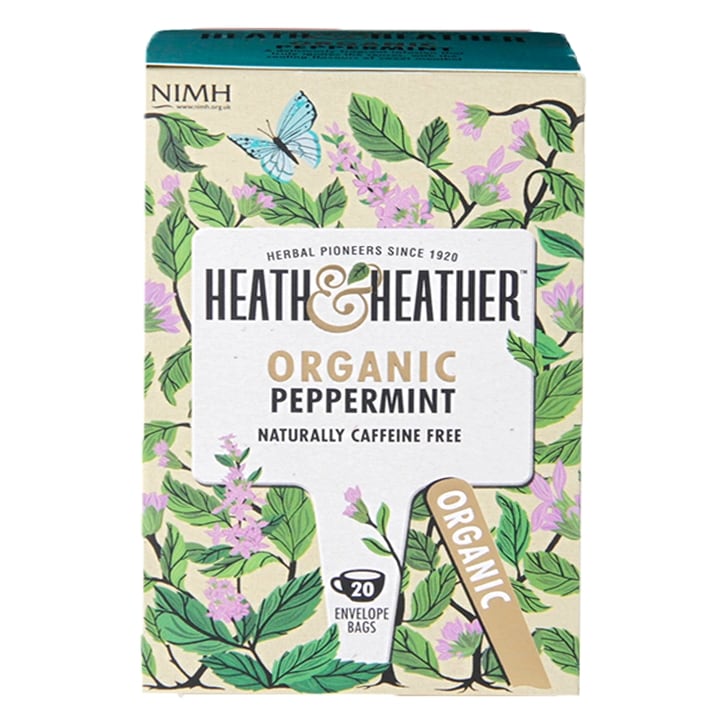 Heath & Heather Organic Green Tea 20 Tea Bags Herbal Tea Holland&Barrett   