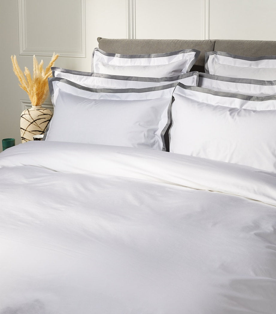 Celso De Lemos square pillowcase with contrasting trims, 65cm x 65cm - British product
