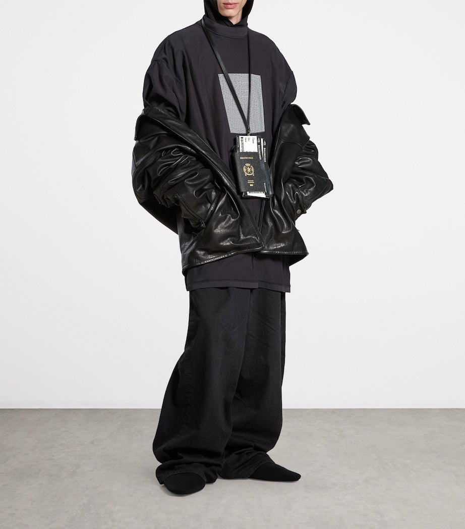 Balenciaga calfskin passport phone holder - British product