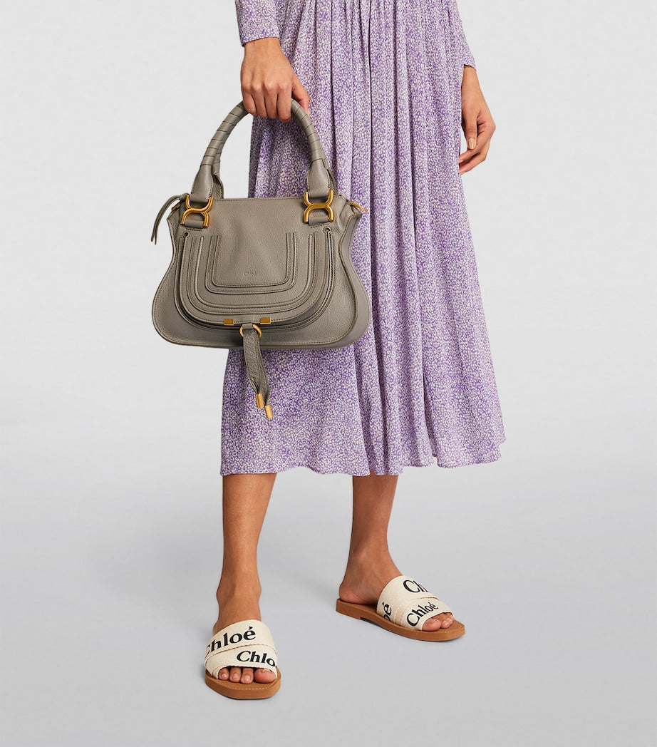 Chloé small leather Marcie top-handle bag, imported from the UK