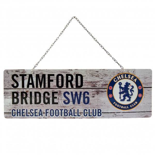 Chelsea FC rustic plaque 40cm by 18cm - British product