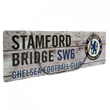Chelsea FC rustic plaque 40cm by 18cm - British product