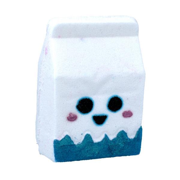 Bomb Cosmetics Fizzy Rascal milk carton bath bomb, imported from the UK