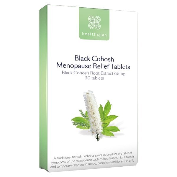 Healthspan Black Cohosh Menopause Relief - 30 Tablets