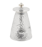 Lalique Feuilles Crystal salt grinder, UK version