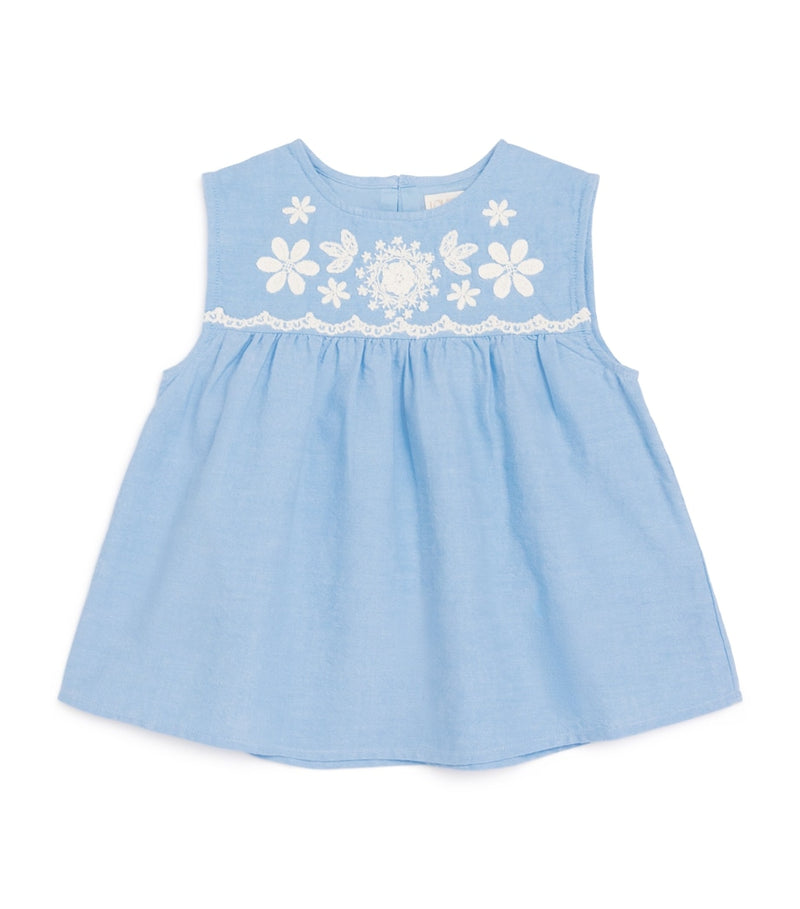 Louise Misha cotton embroidered Malaya blouse 5-10 years, UK version