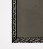 Dolce&Gabbana silk-blend lace-trim scarf 70cm, imported from the UK
