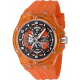 Invicta orange mens racing watch with silicone strap - British product