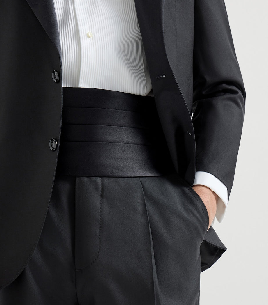 Brunello Cucinelli cummerbund cotton silk Italian, imported from the UK