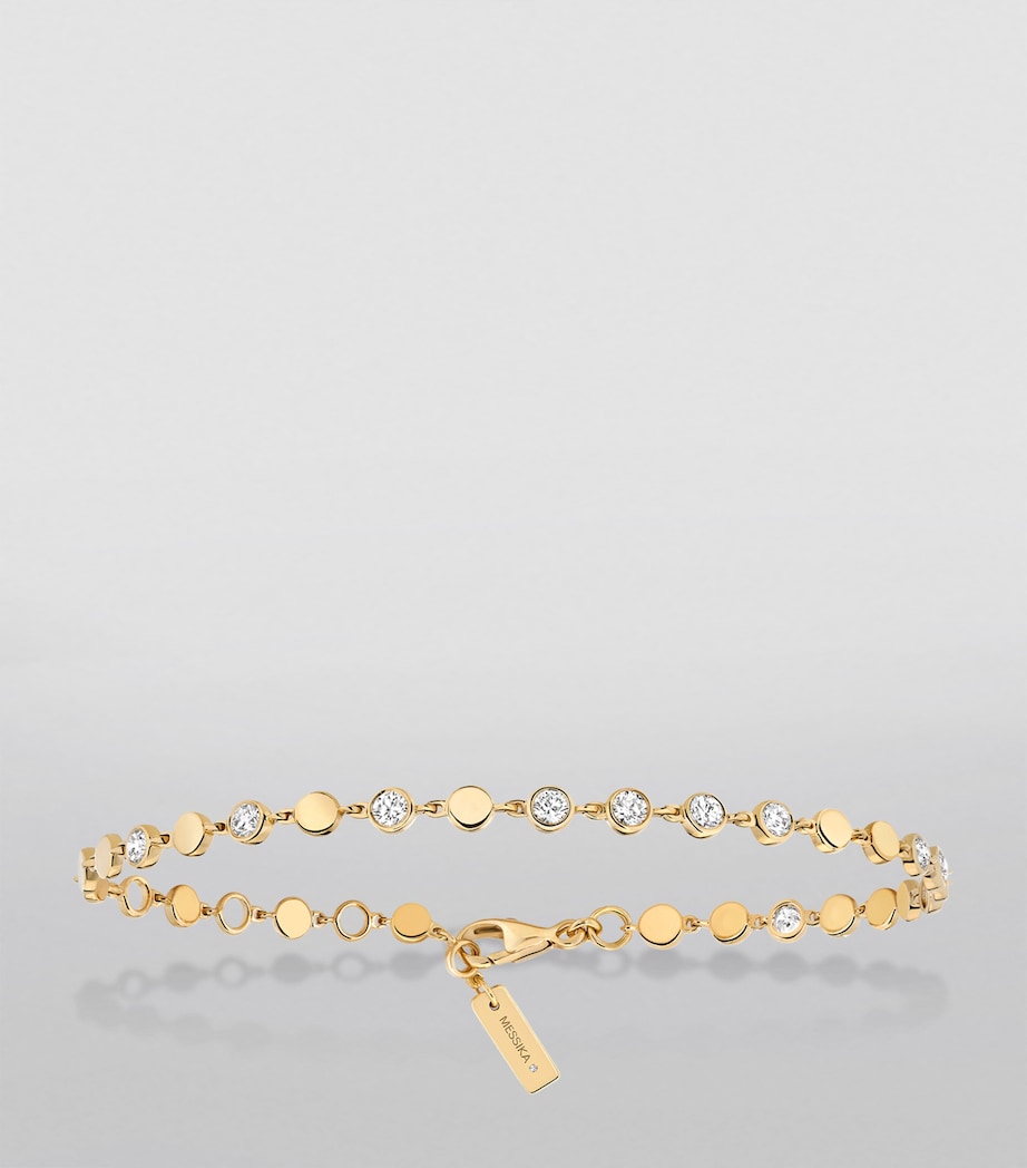 Messika D-Vibes yellow gold diamond bracelet 0.45ct, UK version