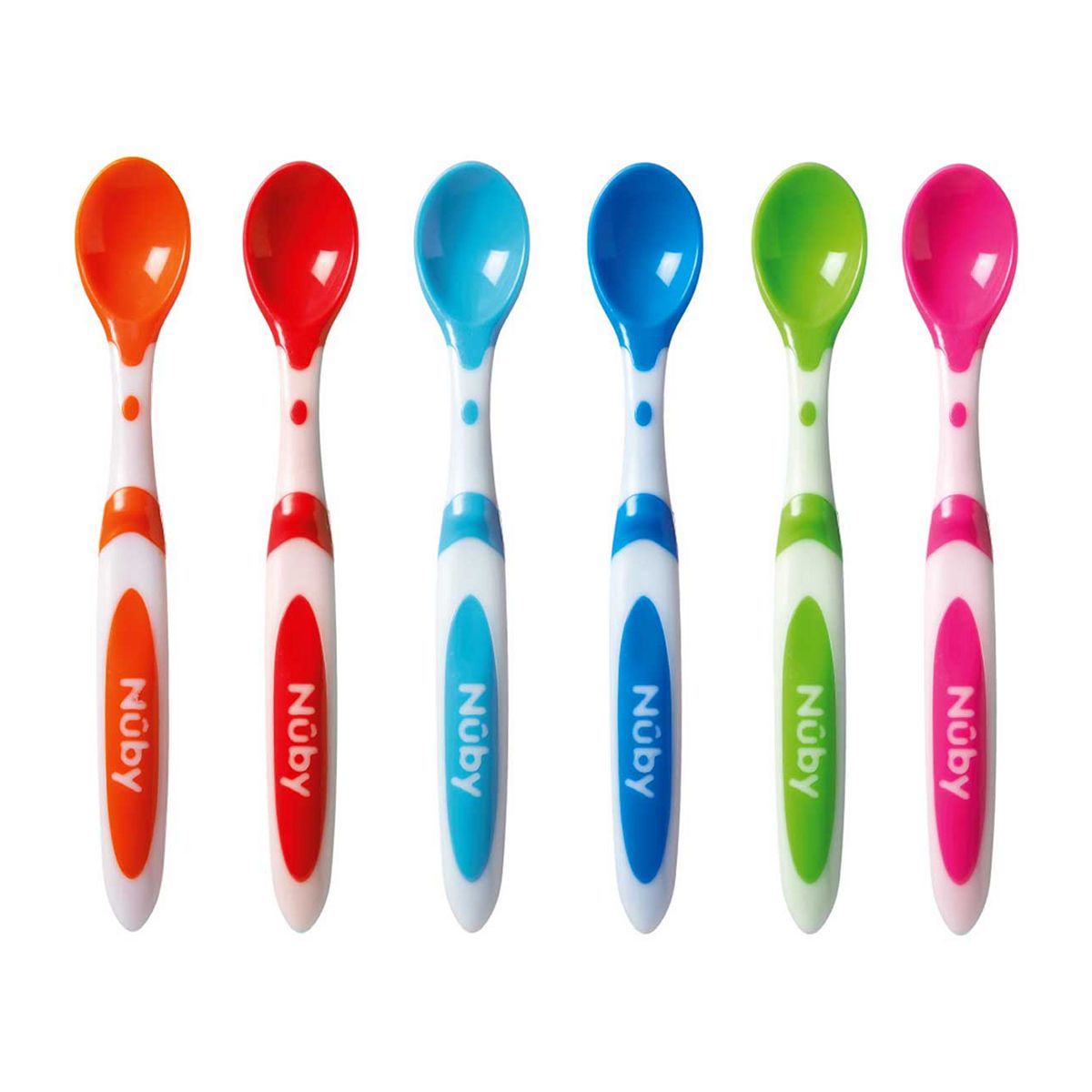 Nuby Weaning Spoons 6 Pack Cutlery Boots   