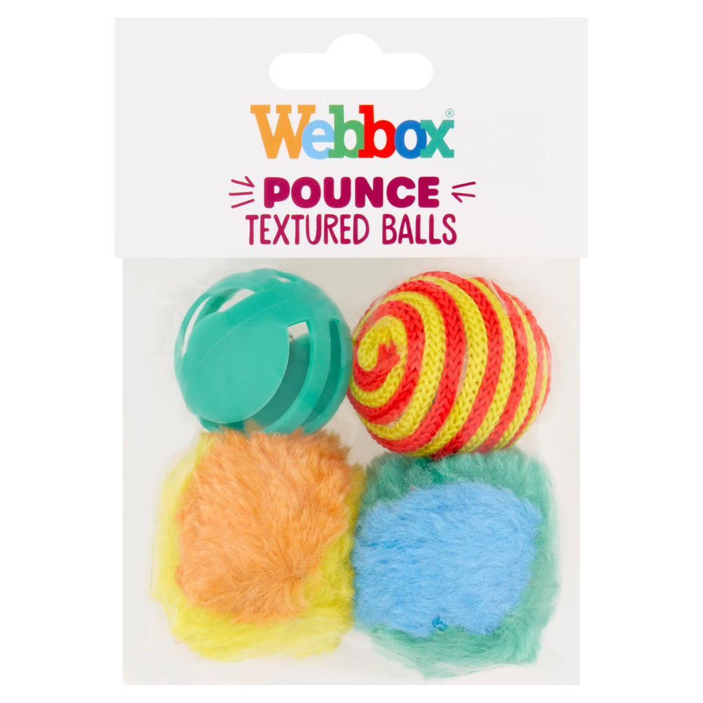 Webbox Pounce Textured Cat Toy Balls