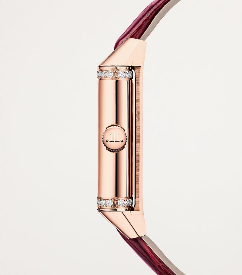 Jaeger-LeCoultre pink gold diamond Reverso One Duetto watch 20mm - British product