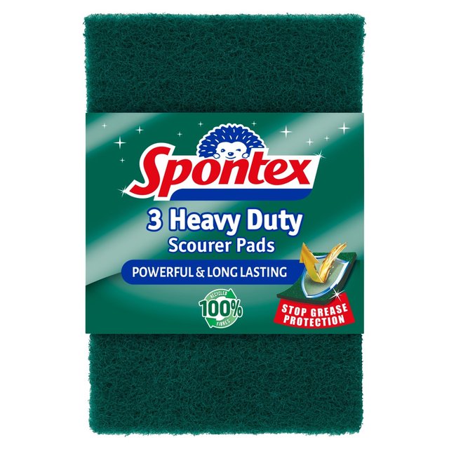 Spontex Heavy Duty Scourer Pads   3 per pack GOODS M&S   