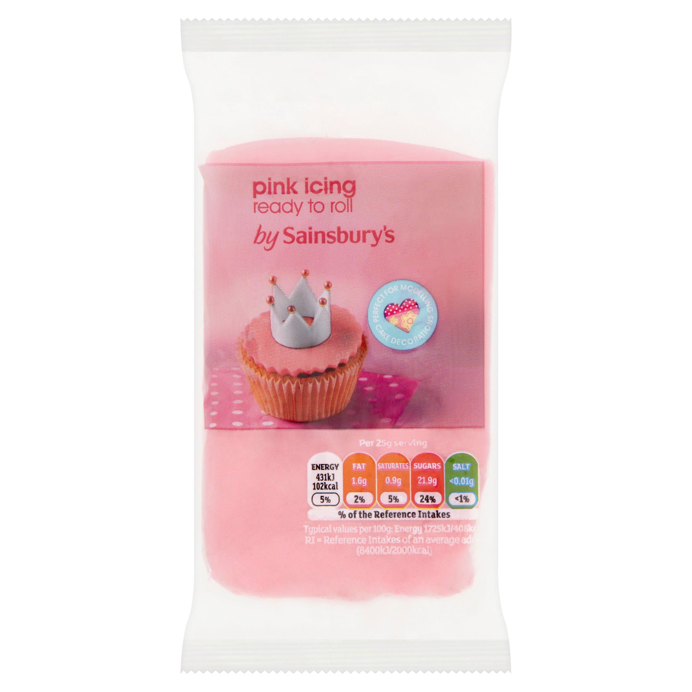 Sainsbury's Ready to Roll Pink Icing 250g GOODS Sainsburys   