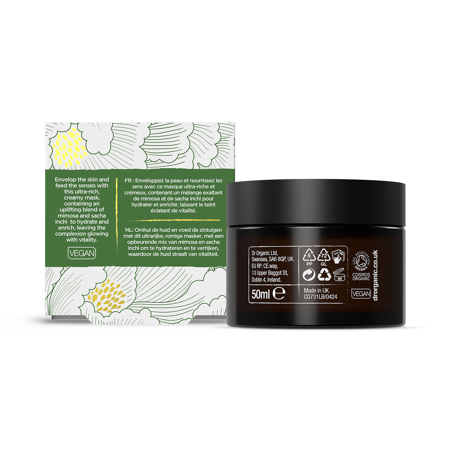 Dr Organic Evoke Joy Revery face mask 50ml - British product