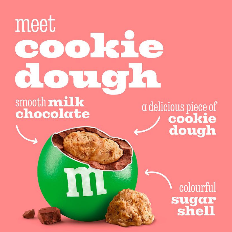 M&M'S cookie dough milk chocolate bag 102g, imported from the UK