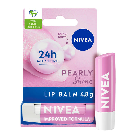 Nivea Pearly Shine Lip Balm 4.8g GOODS Sainsburys   