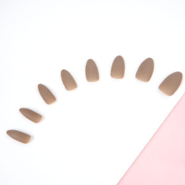 Invogue Taupe Nude Oval Nails - Pack of 24 GOODS Superdrug   