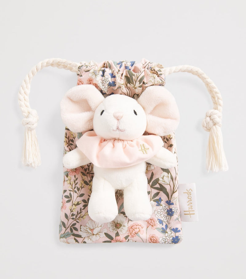 Harrods soft toy mouse in bag, UK version