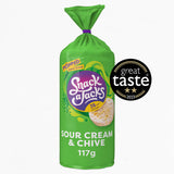 Snack A Jack Sour Cream & Chive Sharing Rice Cakes GOODS ASDA   